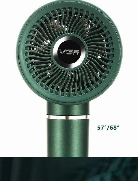 Фен для сушки волос с интеллектуальным контролем температуры VGR V-431 Pro Зеленый - изображение 6