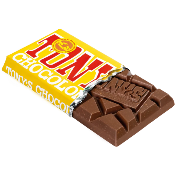 Шоколад Молочный Tony's Chocolonely milk almond honey nougat 32% с Мёдом и Нугой 180g - изображение 2