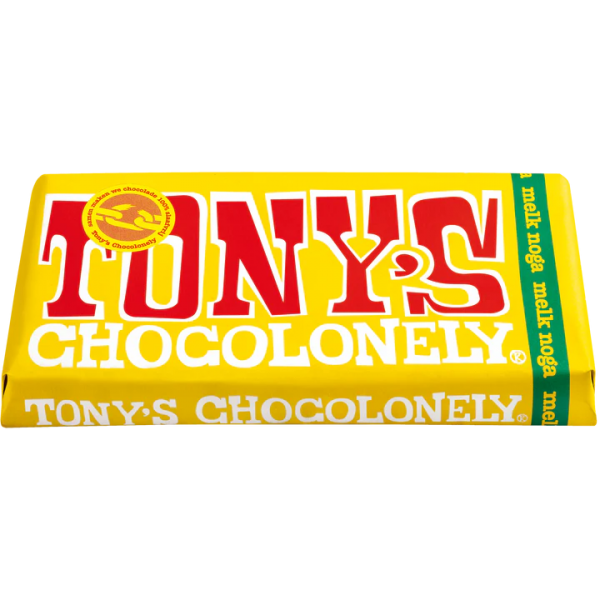 Шоколад Молочный Tony's Chocolonely milk almond honey nougat 32% с Мёдом и Нугой 180g - изображение 3