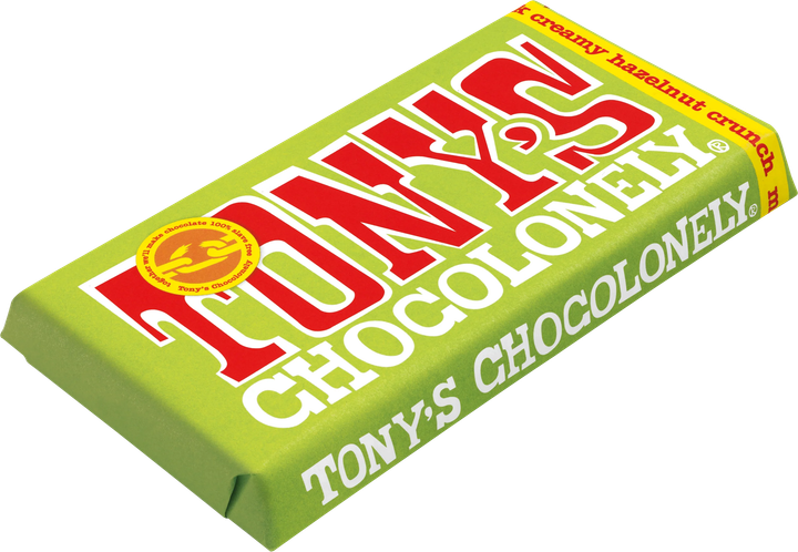 Шоколад Молочний Tony's Chocolonely Creamy Hazelnut Crunch з Лісовими Горіхами та Шматочками Хрусткого Печива 180g - зображення 3
