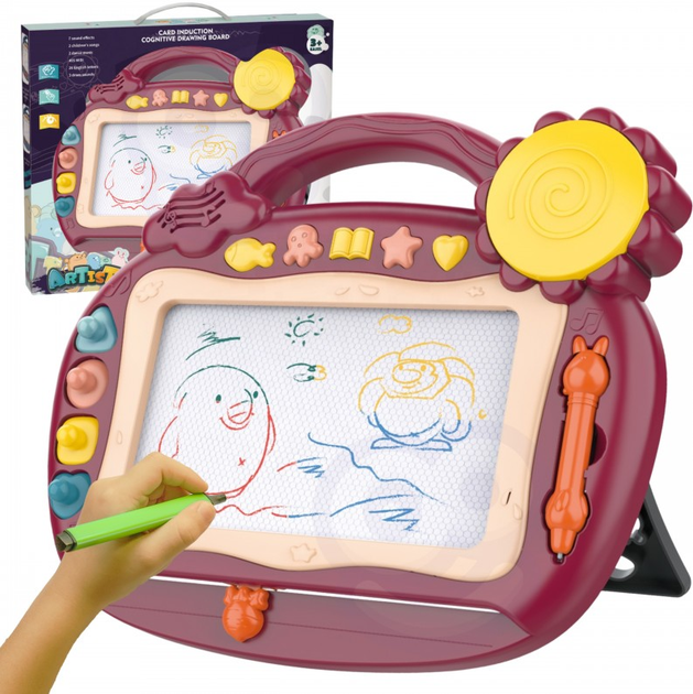 Tablica magnetyczna do rysowania Woopie kolorowa bordowa (5904326941755) - obraz 3