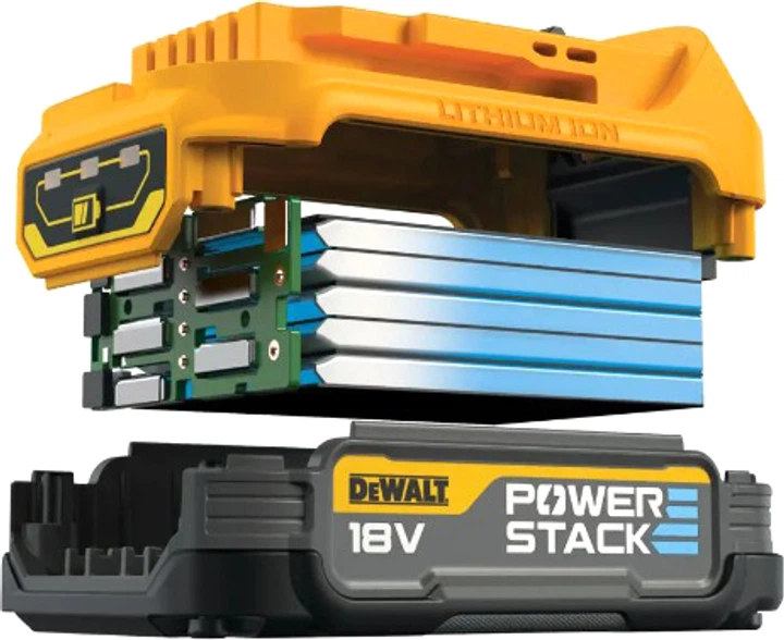 Акумулятор для інструментів DeWALT DCBP034E2 18 В, 1.7 А*ч, 2шт - Фото 3 Акумулятор для інструментів DeWALT DCBP034E2 18 В, 1.7 А*ч, 2шт - зображення 3