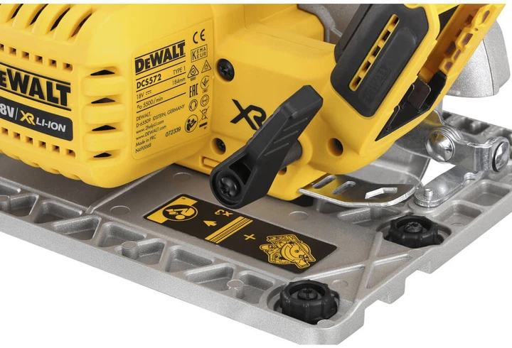 Пила дискова акумуляторна безщіткова DeWALT DCS572NT - зображення 6