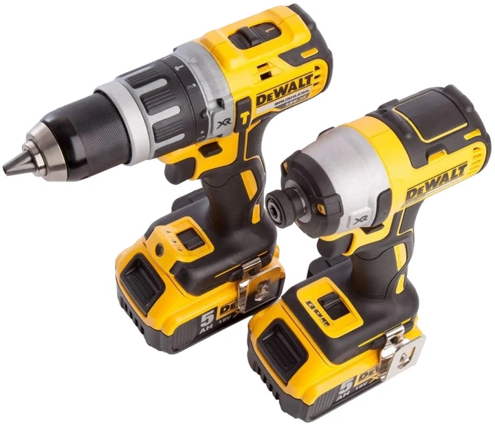 Набор из двух инструментов бесщеточных DeWALT DCK266P2T (ударная дрель-шуруповерт DCD796 + ударный шуруповерт DCF887) - изображение 2
