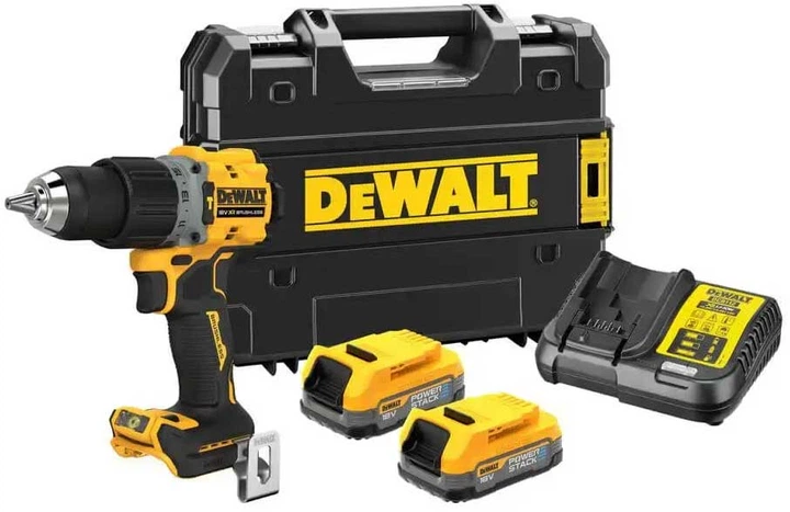 Дриль-шурупокрут ударний акумуляторний безщітковий DeWALT DCD805E2T - Фото 1 Дриль-шурупокрут ударний акумуляторний безщітковий DeWALT DCD805E2T - зображення 1