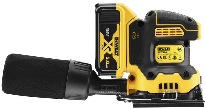 Акумуляторна вібраційна шліфувальна машина DeWALT DCW200P2 - зображення 2