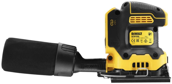 Аккумуляторная вибрационная шлифмашина DeWALT DCW200NT - изображение 4