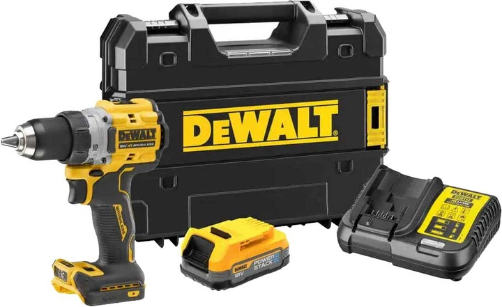 Дрель-шуруповерт аккумуляторная бесщеточная DeWALT DCD800E1T - Фото 1 Дрель-шуруповерт аккумуляторная бесщеточная DeWALT DCD800E1T - изображение 1