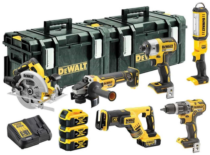 Набор из шести бесщеточных инструментов DeWALT DCK623P3 - Фото 2 Набор из шести бесщеточных инструментов DeWALT DCK623P3 - изображение 2