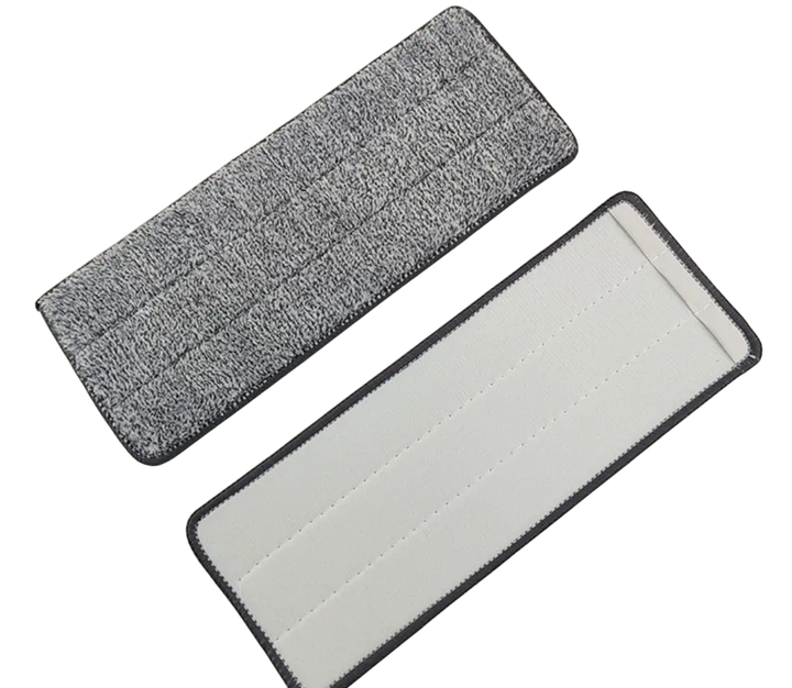 Набор сменных запасок для швабры лентяйки Easy Mop из микрофибры 32*12 см 4 штуки Серый (kt-0122) - изображение 8