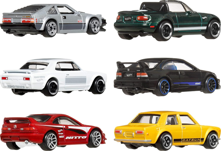 Набір машинок Hot Wheels Street of Japan Silver Series 6 шт (0194735266876) - зображення 5