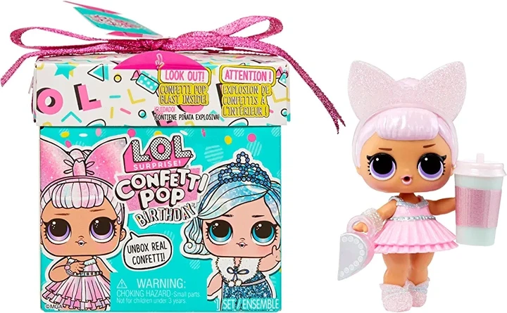 Лялька Lol Surprise! Confetti Pop Birthday Festive b.b.- with Collectible Doll День народження серпень 589969 - зображення 8