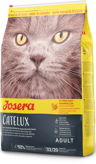Сухой корм Josera Catelux для кошек, против образования шерстяных клубков 10 кг - Фото 1 Сухой корм Josera Catelux для кошек, против образования шерстяных клубков 10 кг - изображение 1