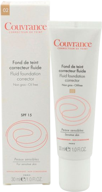 Тональна основа Avene Couvrance 02 Natural 30 мл (3282779043052) - зображення 1