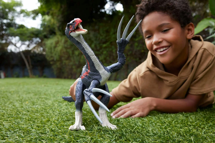 Фігурка Mattel Світ Юрського періоду Slash 'N Roar Теризинозавр 35 см (0194735270149) - зображення 9