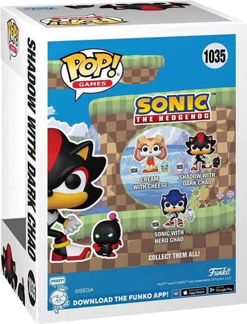 Figurka Funko POP & Buddy Shadow with Dark Chao 80308 (889698803083) - obraz 3
