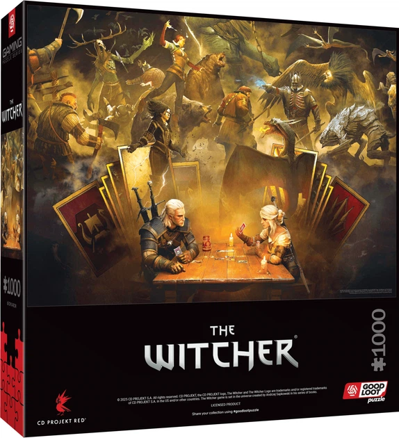 Пазл GOOD LOOT Witcher Playing Gwent 1000 эл. (5908305249634) - изображение 2