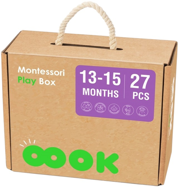 Розвиваюча коробочка Tooky Toy XXL Montessori Box 6 в 1 (6976831550066) - зображення 2