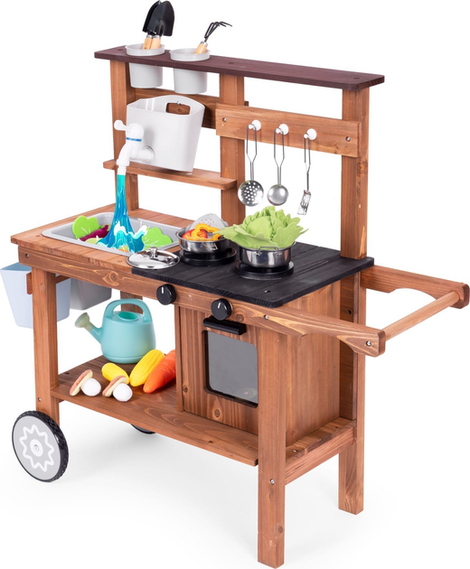 Дитяча кухня з глини Ecotoys з аксесуарами з ялиці TL814004 (5905817003853) - зображення 5