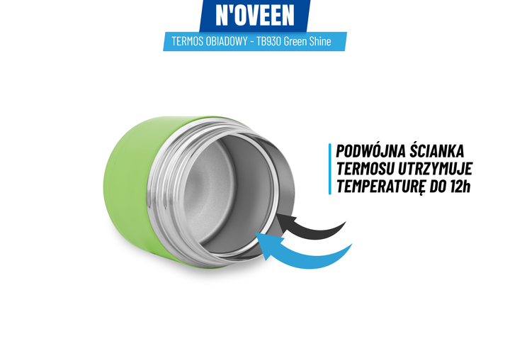 Термос обідній Noveen TB930 Зелений 470 мл (5902221622953) - зображення 7