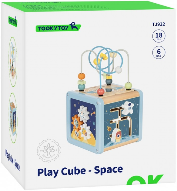 Сортер Tooky Toy Дерев'яний Космос (6976831551209) - зображення 6