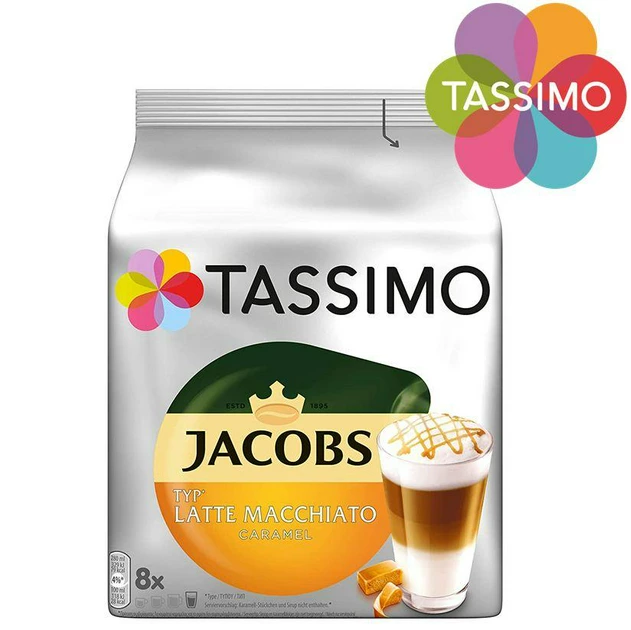 Кофе в капсулах Tassimo Espresso / Cappuccino / Latte Macchiato Caramel / Caffe Crema Набор 4 шт - изображение 9