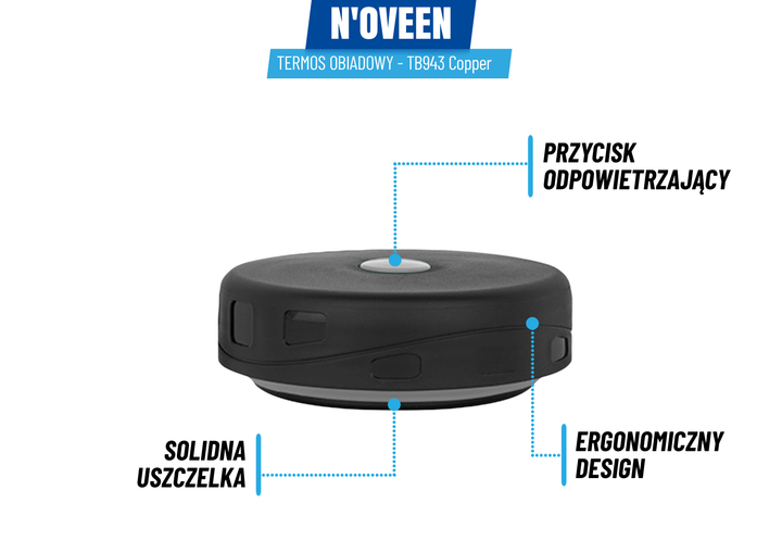 Termos obiadowy Noveen TB943 Miedziany 600 ml (TB943) - obraz 6