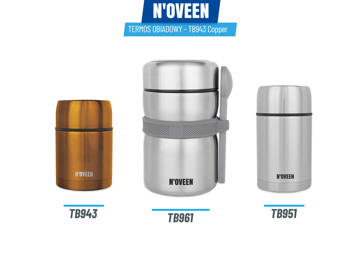 Termos obiadowy Noveen TB943 Miedziany 600 ml (TB943) - obraz 10