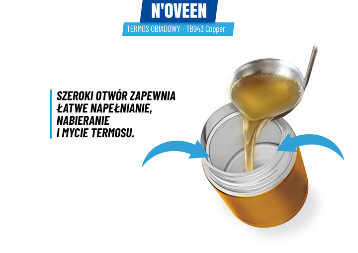 Termos obiadowy Noveen TB943 Miedziany 600 ml (TB943) - obraz 11