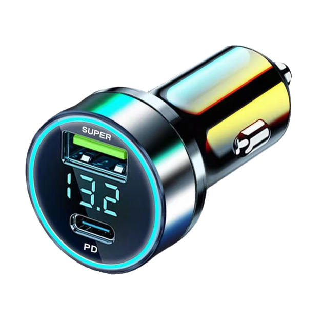 Автомобільна швидка зарядка зарядка USB(Super)+Type-cPD - Фото 2 Автомобільна швидка зарядка зарядка USB(Super)+Type-cPD - изображение 2