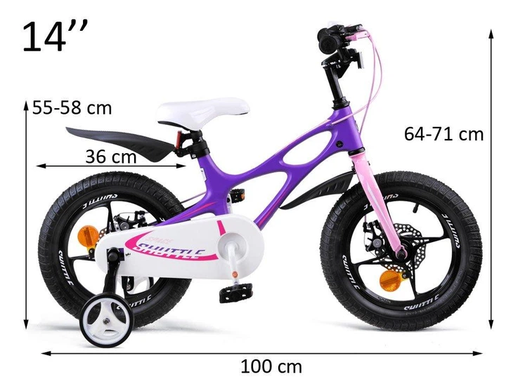 Детский велосипед RoyalBaby Space Shuttle 14\' RB14-22 Violet, RO0134 FI - Фото 10 Детский велосипед RoyalBaby Space Shuttle 14\' RB14-22 Violet, RO0134 FI - изображение 10