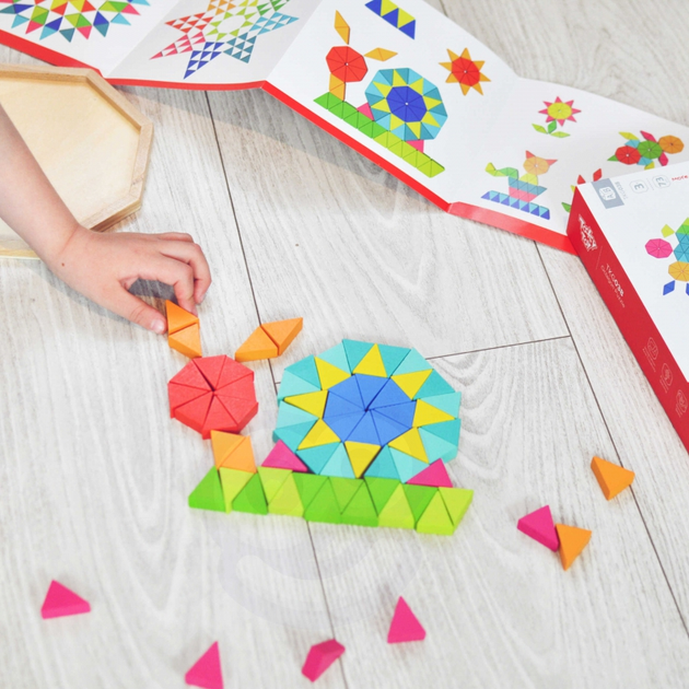 Навчальна мозаїка Tooky Toy Восьмикутна 73 елементи (6970090046490) - зображення 6