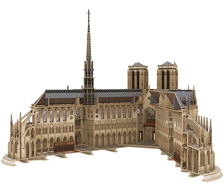 Пазл 3D Revell Masterpiece Notre-Dame de Paris 239 елементів (4009803001906) - зображення 4