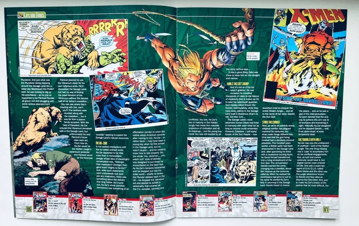 Журнал The Classic Marvel Figurine Collection - Ka-Zar and Zabu - 19 сторінок, Б/В - зображення 3