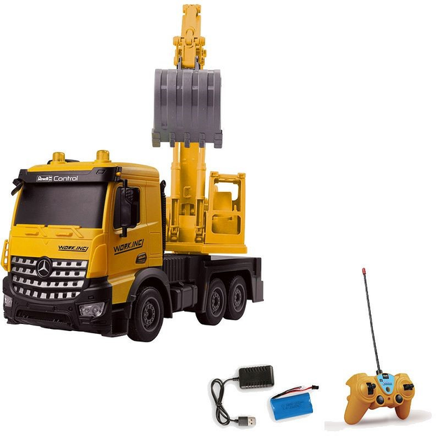 Samochód zdalnie sterowany Revell Control Mercedes-Benz Arocs My Little Digger 1:24 (4009803246796) - obraz 5