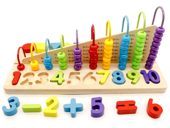 Zabawka edukacyjna EcoToys liczydło klocki cyfry MB059 (5903089066248) - obraz 3