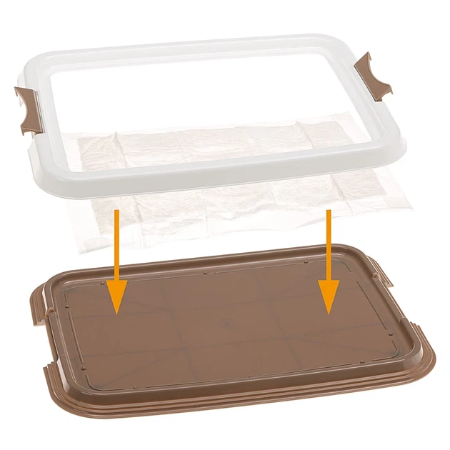Лоток для собак Ferplast Hygienic Pad Tray S 49х36х3 см для пелюшок (85346311) - зображення 2