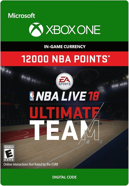 Карта поповнення Microsoft Xbox One NBA LIVE 18: NBA UT 12000 Points (Електронний код) (7F6-00137) - зображення 1