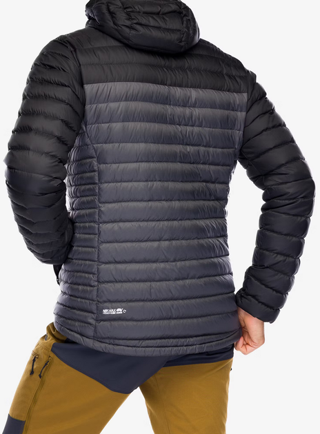 Пуховик мужской Rab Microlight Alpine Jacket, Black/Graphene, L (RB QDB-12-BGP-LRG) - Фото 2 Пуховик мужской Rab Microlight Alpine Jacket, Black/Graphene, L (RB QDB-12-BGP-LRG) - изображение 2