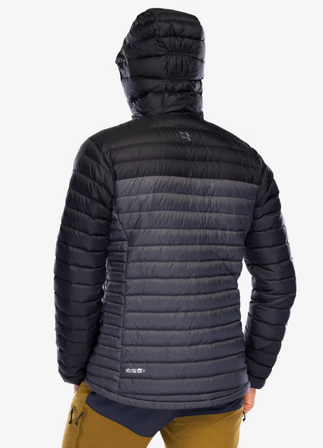 Пуховик мужской Rab Microlight Alpine Jacket, Black/Graphene, L (RB QDB-12-BGP-LRG) - Фото 4 Пуховик мужской Rab Microlight Alpine Jacket, Black/Graphene, L (RB QDB-12-BGP-LRG) - изображение 4