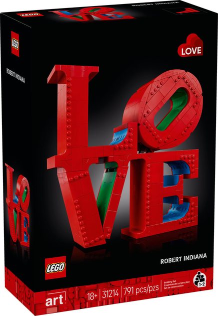 Конструктор LEGO Art Роберт Індіана LOVE 791 елемент (31214) - зображення 1