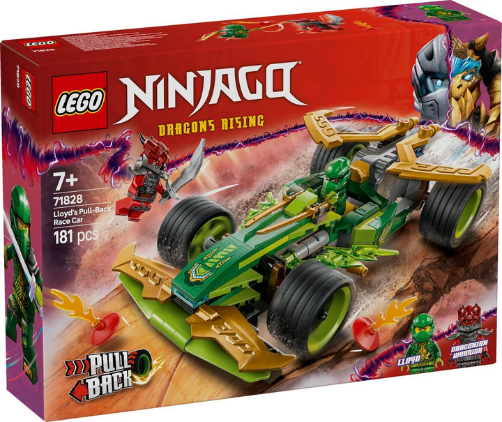 Конструктор LEGO Ninjago Автомобіль для перегонів Ллойда з інерційним двигуном 181 елемент (71828) - зображення 1