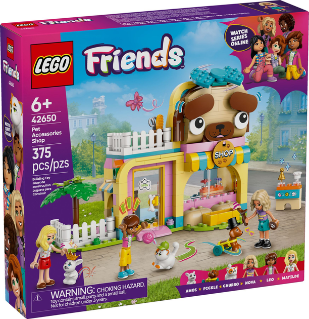 Zestaw klocków LEGO Friends Sklep z akcesoriami dla zwierząt 375 elementów (42650) - obraz 1