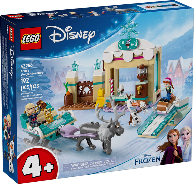 Zestaw klocków LEGO Disney Princess Przygoda Anny na sankach 192 elementy (43256) - obraz 1