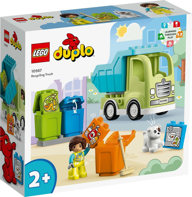 Конструктор LEGO Duplo Вантажівка для переробки відходів 15 деталей 4 шт (10987) - зображення 1