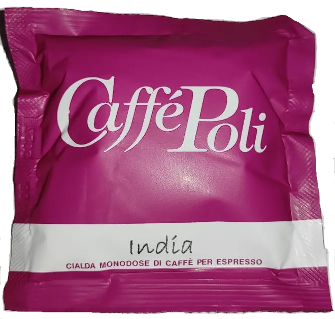 Кава в чалдах монодозі Caffe Poli India 100шт - Фото 1 Кава в чалдах монодозі Caffe Poli India 100шт - зображення 1