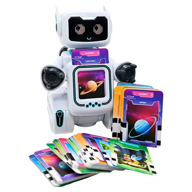 Детский интерактивный робот на радиоуправлении WToys, Движущейся и говорящий робот картридер для детей ALL - изображение 8
