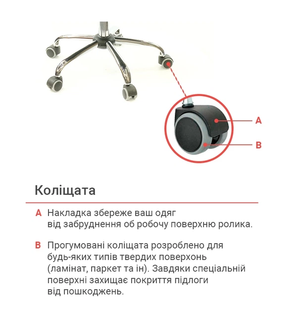 Крісло офісне сітка для персоналу Тета CH PR Сірий - зображення 10