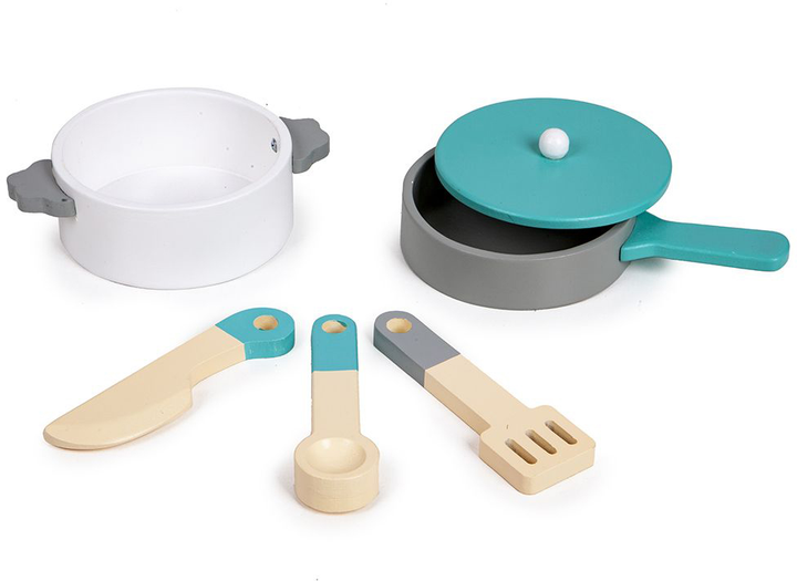 Дерев'яна дитяча кухня Ecotoys з аксесуарами (TL18061) (5903089065586) - зображення 5