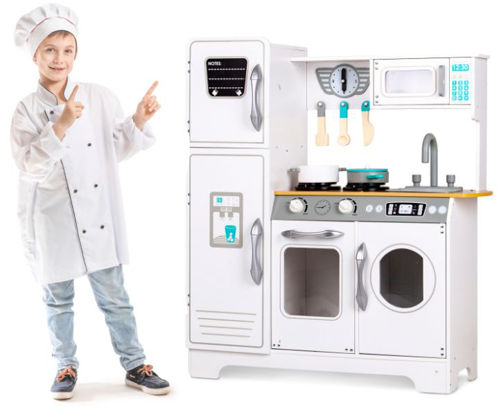 Дерев'яна дитяча кухня Ecotoys з аксесуарами (TL18061) (5903089065586) - зображення 11